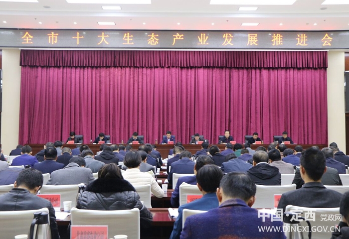 戴超主持召开定西市十大生态产业发展推进会