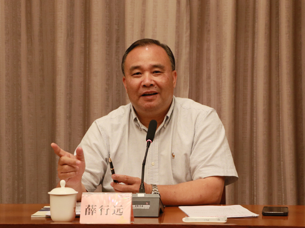 戴超与福建祥兴集团总裁薛行远座谈