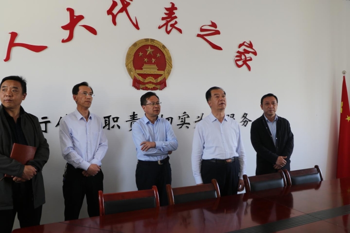 徐世林在通渭县调研11托4机制包抓项目推进等工作